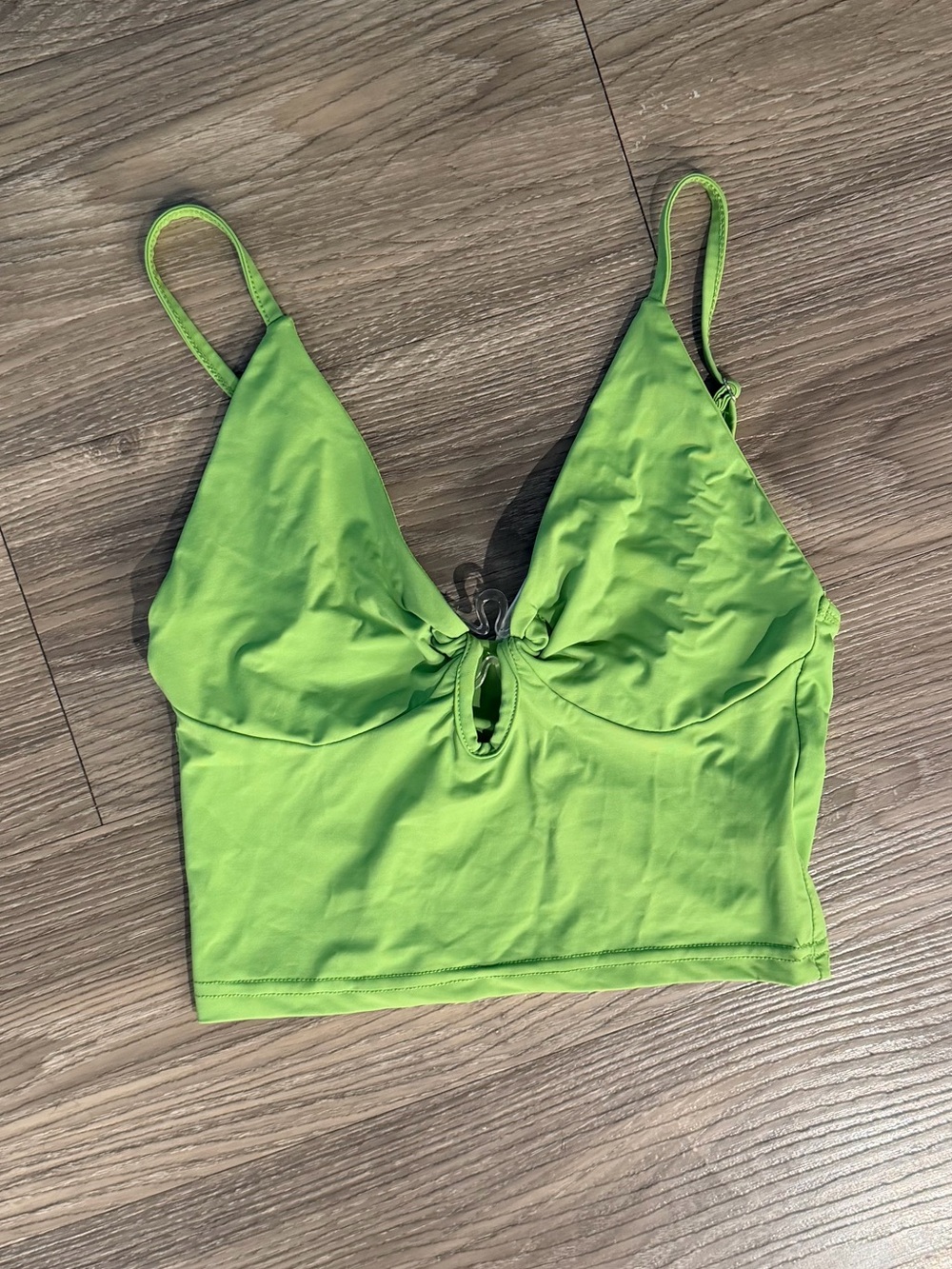 Princess Polly green crop top size US 4